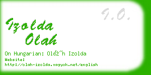 izolda olah business card
